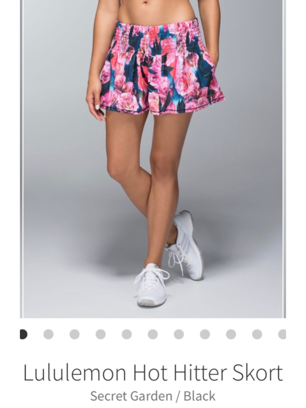 Lululemon Luxtreme Sporty Hot Hitter Secret Garden Workout Skort size 4
